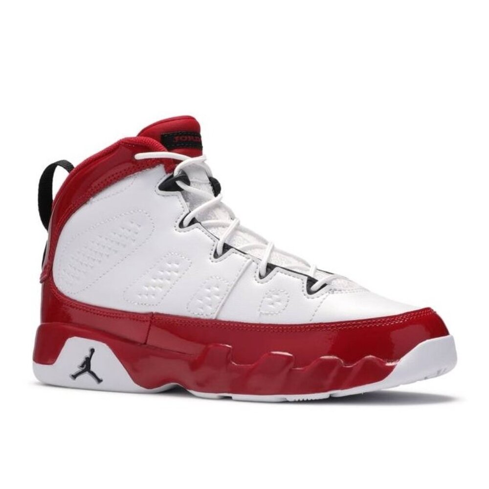 NIKE Kid's Jordan 9 Retro White Gym Red (PS) Size 12C